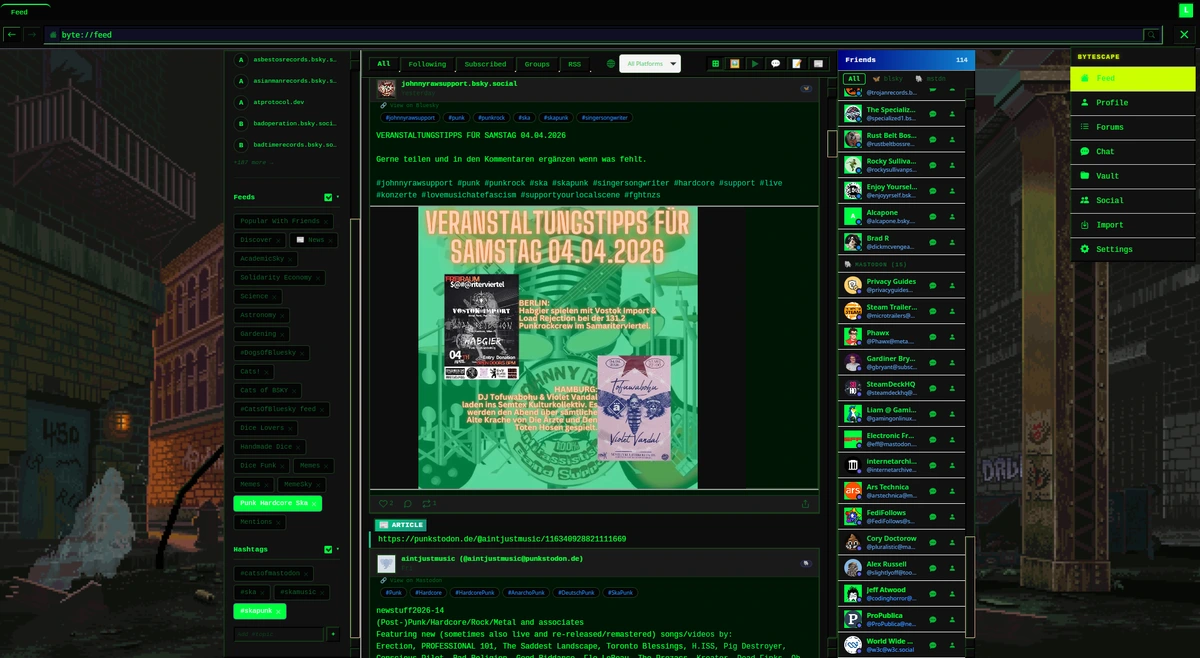 Bytescape Fediverse Browser Feedback